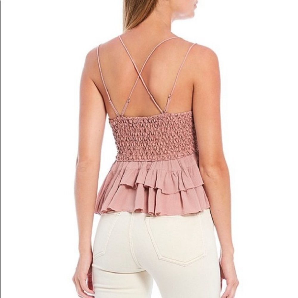 Free People Adella Cami Lace Bralette Top Intimately Dusty Mauve NWT - Picture 8 of 9